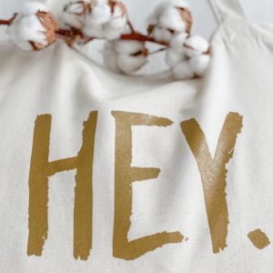 Hey Einkaufsbeutel Gold