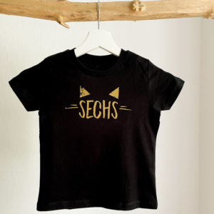 Geburtstagsshirt Birthday T-Shirt Gold Schwarz