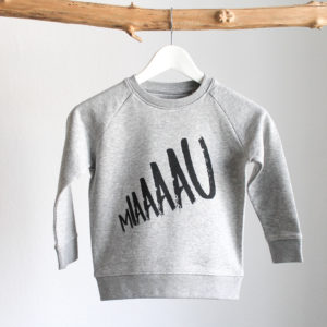 MIAAAAU Sweatshirt Pullover Grau