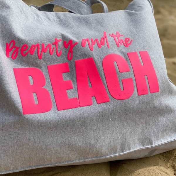 Strandtasche Shopper Urlaub Beauty and the Beach