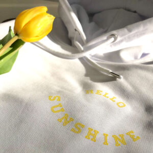 HelloSunshine_Hoodie_Gelb