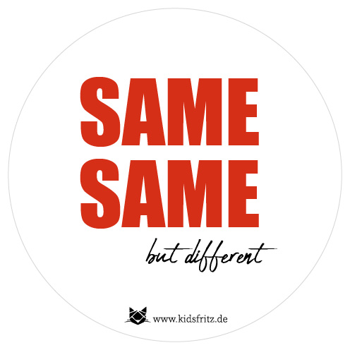 Same Same Charity Aufkleber